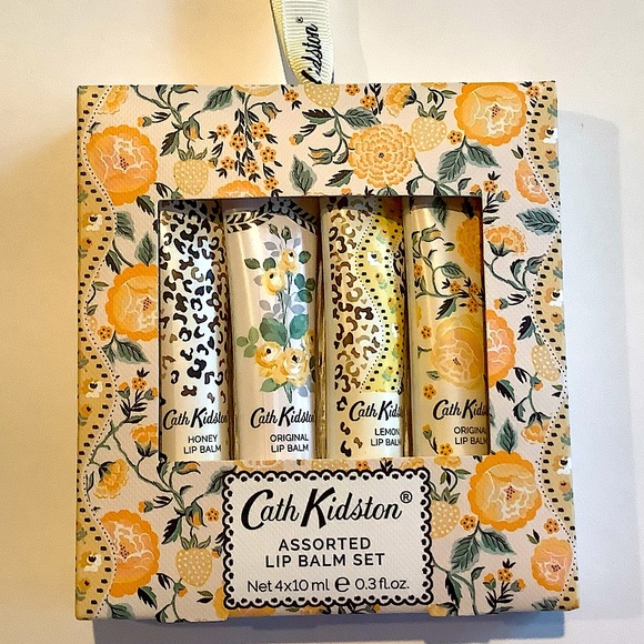 Cath Kidston Assorted Lip Balm Set Of 4 Leopard New - Picture 1 of 2